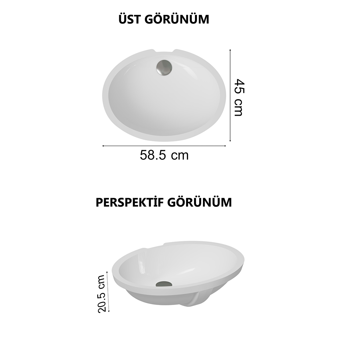S20 Tezgahaltı Lavabo