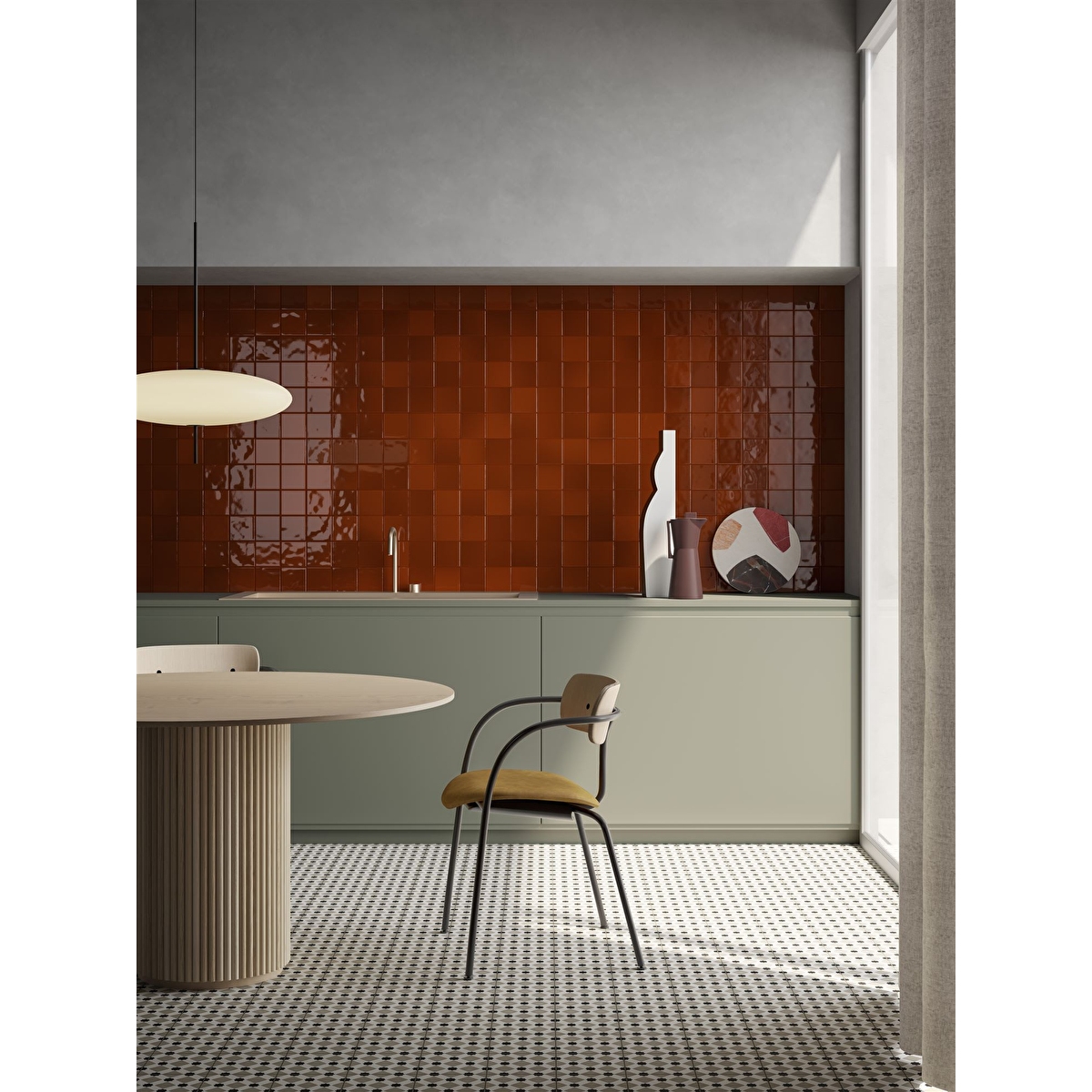 10x10, retromix, Fileli fon, Lava Kırmızı