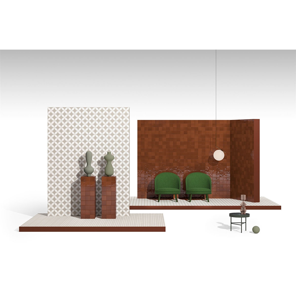 10x10, retromix, Fileli fon, Lava Kırmızı