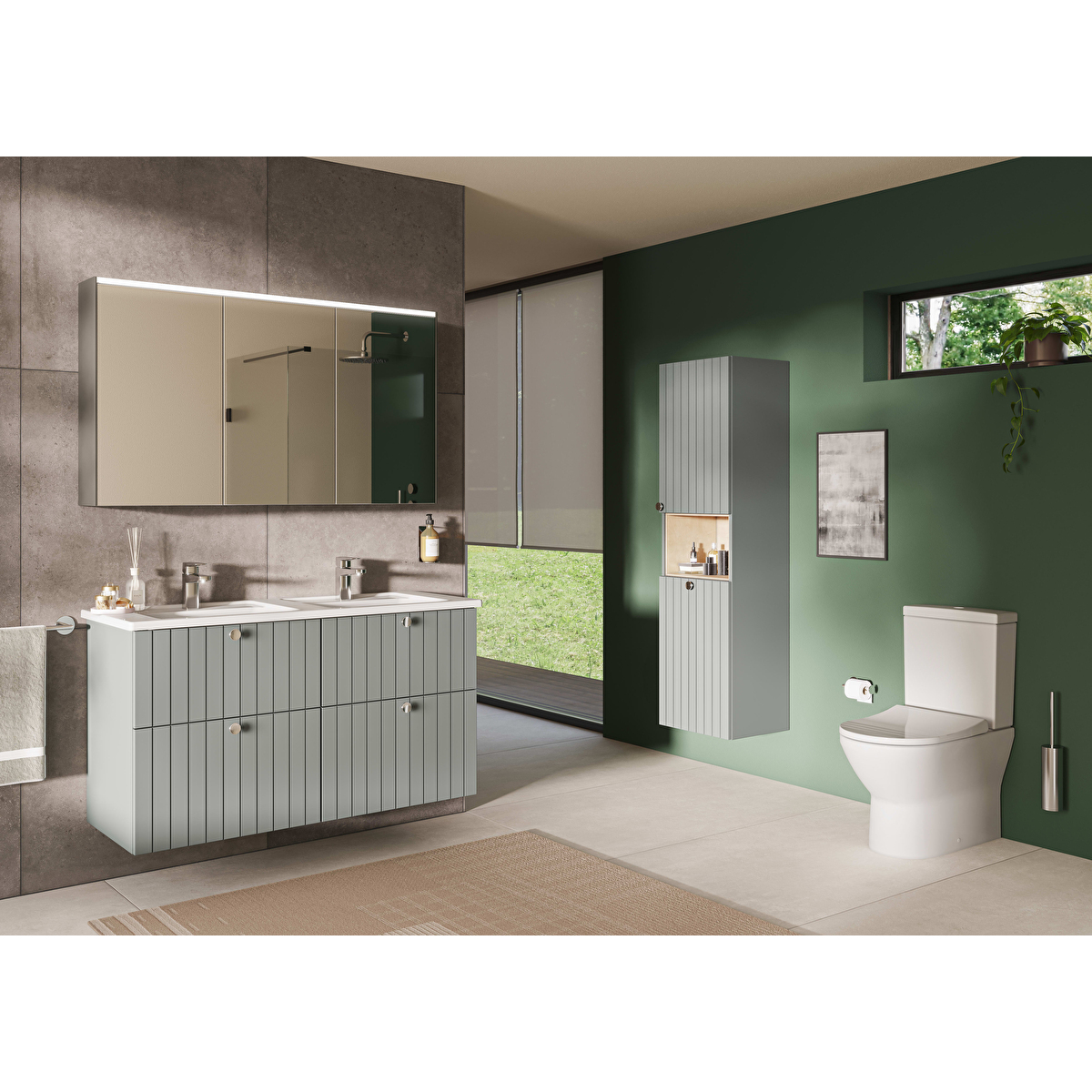 Root Square Lavabo Bataryası