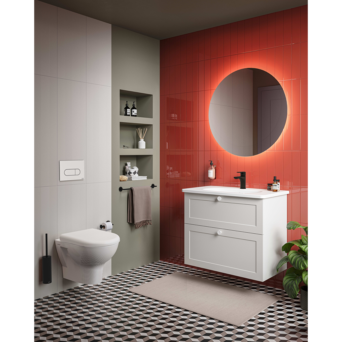 Root Round Lavabo Bataryası