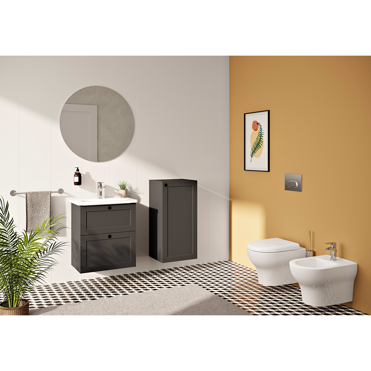 Root Round Lavabo Bataryası