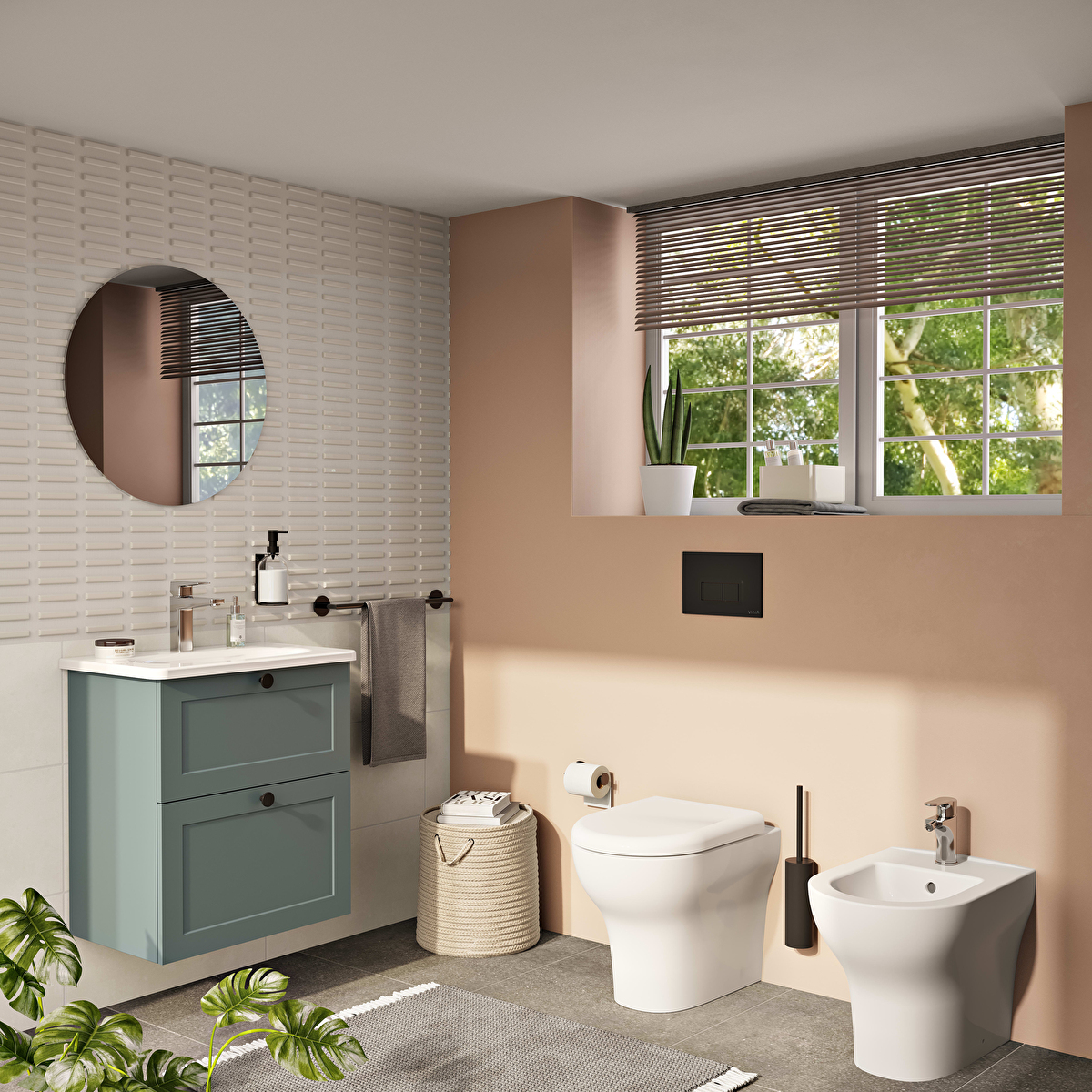 Root Square Lavabo Bataryası