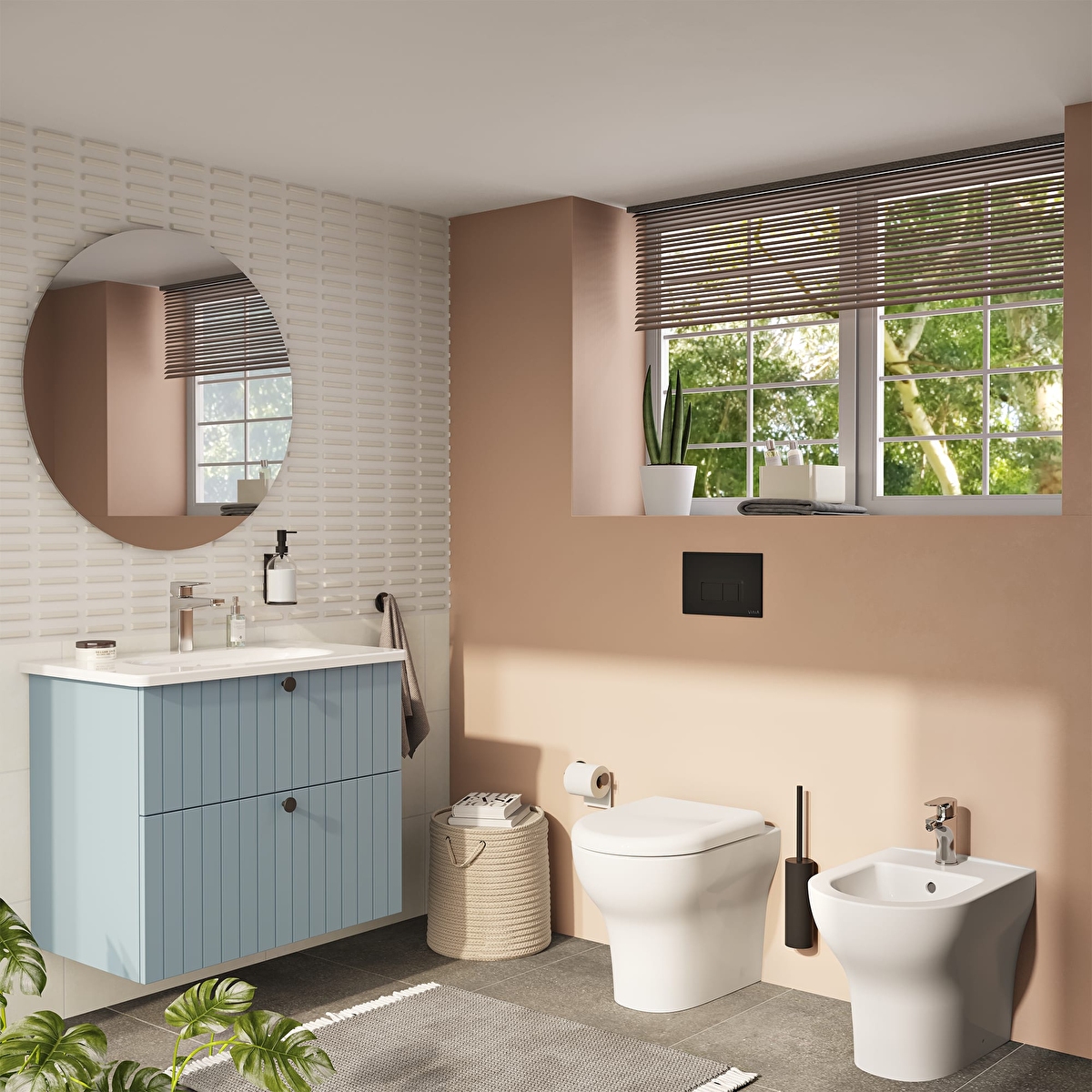 Root Square Lavabo Bataryası